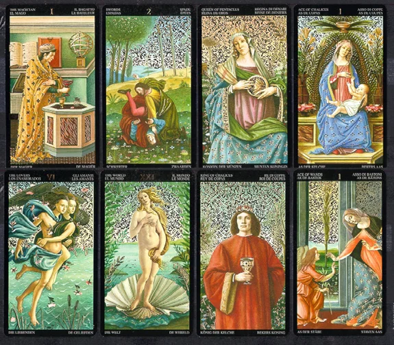 Golden Botticelli Sample Cards