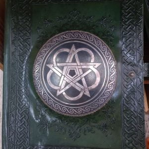 Leather Journal with Embossed Pewter Medallion