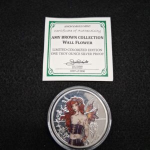 Amy Brown Silver Coin - Wall Flower