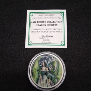 Amy Brown Silver Coin - Dragon Secrets