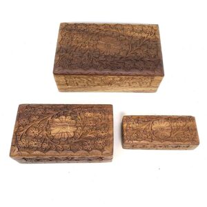 WBX93 Floral Wooden Box