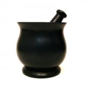 Black Soapstone Mortar & Pestle 3.75"