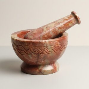 Celtic Knot Carved Mortar & Pestle 4"
