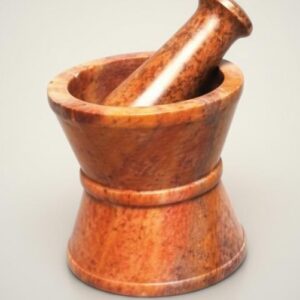 Small Old Style Pharmacy Type Mortar & Pestle 3"
